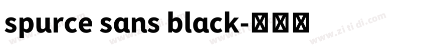 spurce sans black字体转换 spurce sans black字体转换